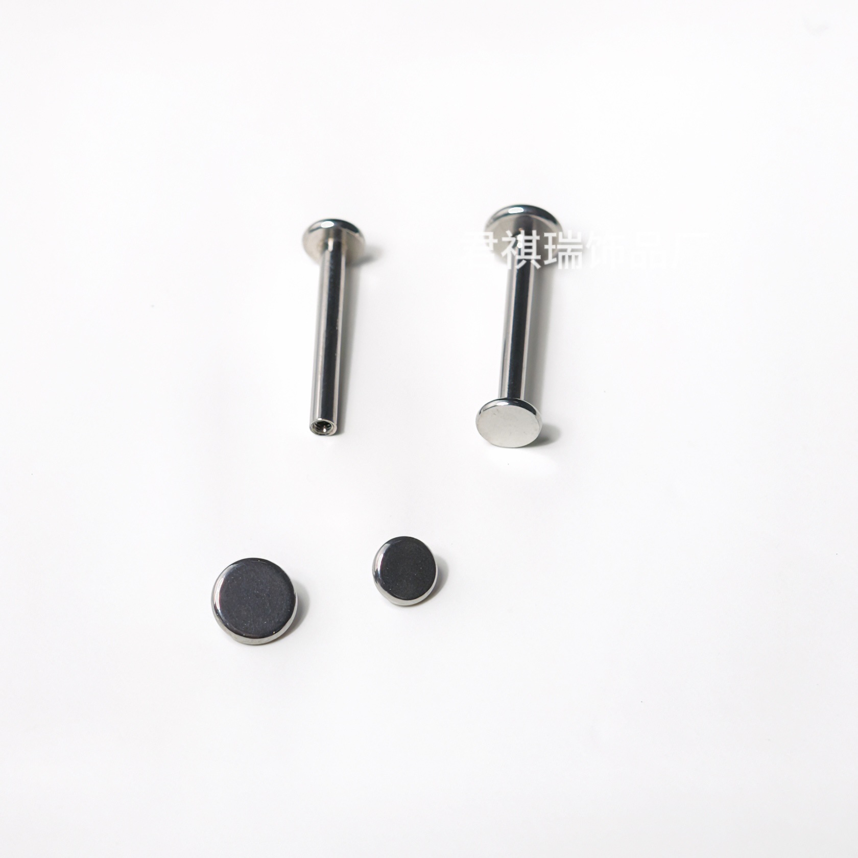 Junqirui ювелирная фабрика, плоские пирсинги для языка, внутренние резьбовые пирсинги, комфортные двойные плоские пирсинги