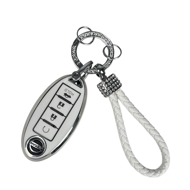 Nissan Tpu Key Cover for New Sylphy, Classic X-Trail, Teana, Qashqai, Nissan Gold and Silver Car Key Protective Cover