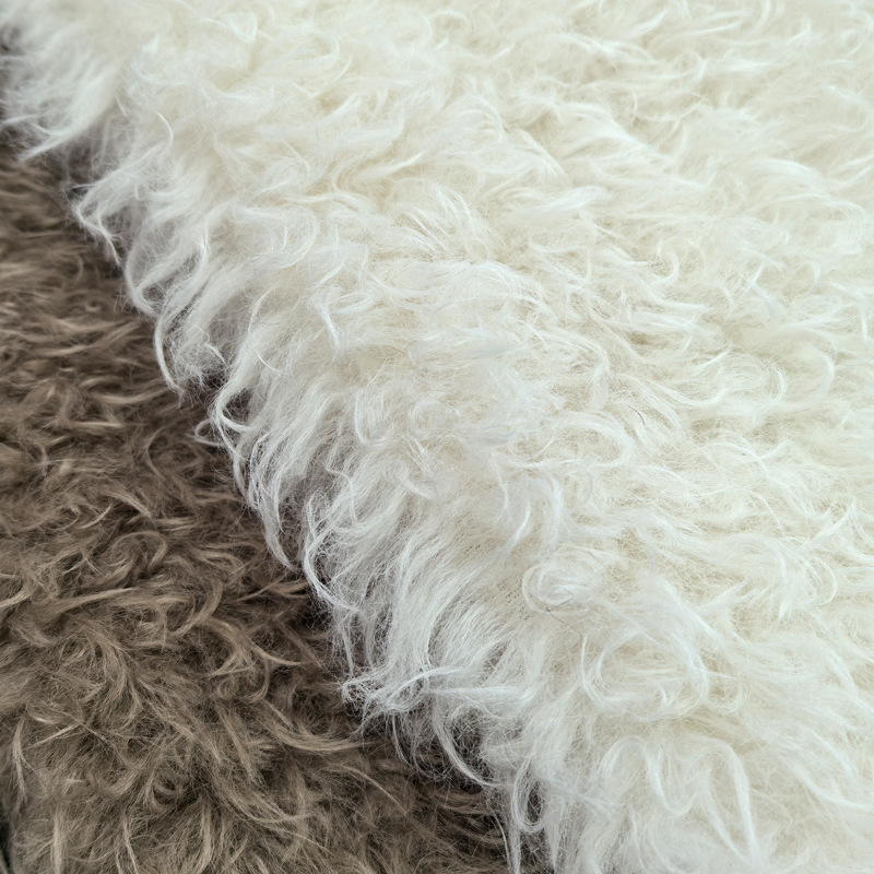 Factory Straight Hair Australian Wool Wave Roll Wool Fabric Autumn and Winter Clothing Plush Curly Fabric Women's Coat Jacket