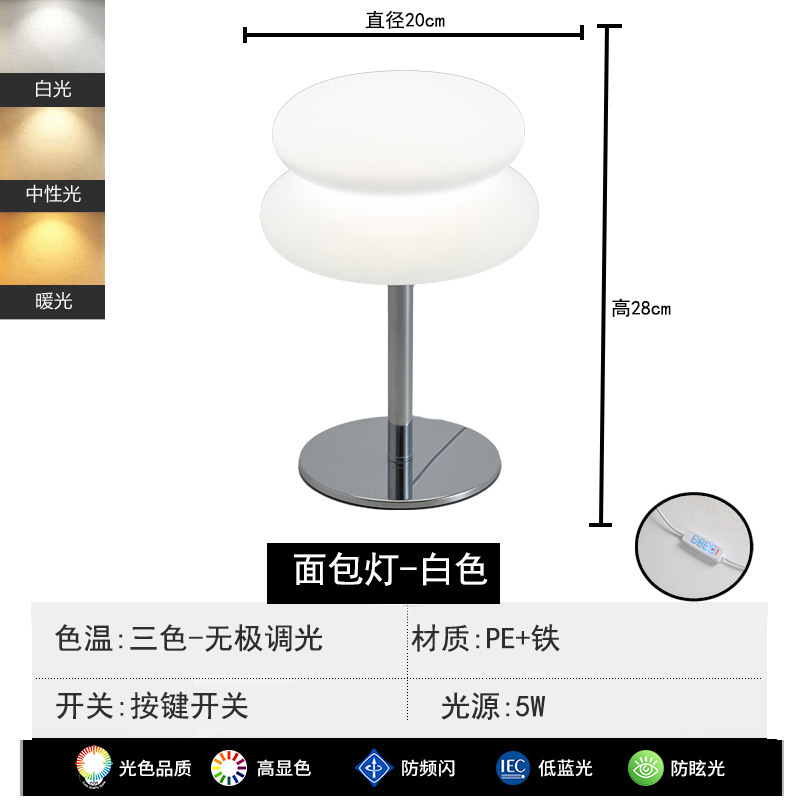 Cross-Border Creative Table Lamp Ins Style Decorative Night Light Bedroom Light Luxury Bedside High-End Night Light Mushroom Lamp Mushroom