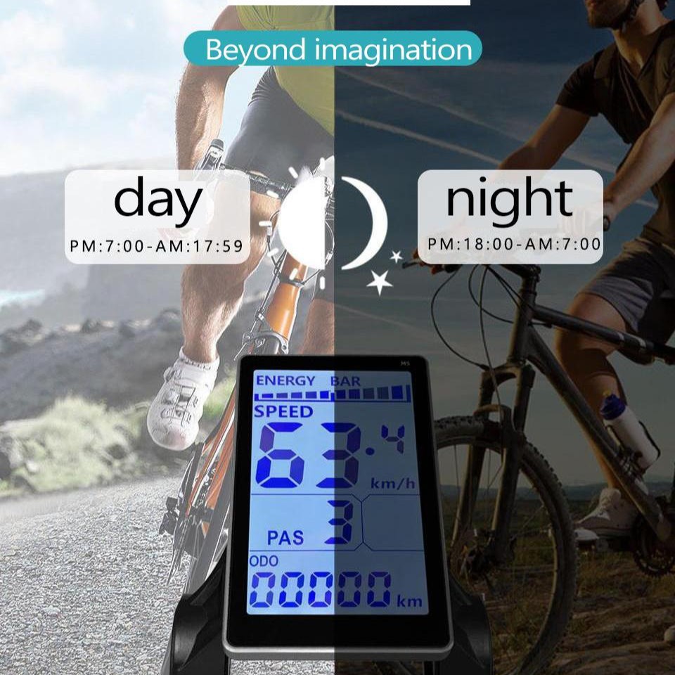 Cross-Border Mountain Bike Lithium Battery Modification Accessories Lcd-M5 Electric Scooter Smart Lcd Instrument/Waterproof Connection
