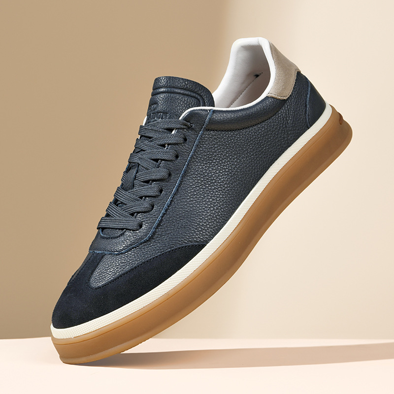 Мужские повседневные кроссовки 2024 новые толстые белые кроссовки универсальные тренировочные кроссовки теннисные кроссовки кожаные скейтбордные кроссовки