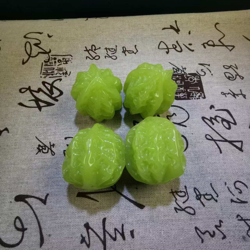 New Luminous Wen Play Walnut Plate Play Handball Color Change Amber Handlehold Elderly Fitness Ball Young Keyboard Hand Exercise