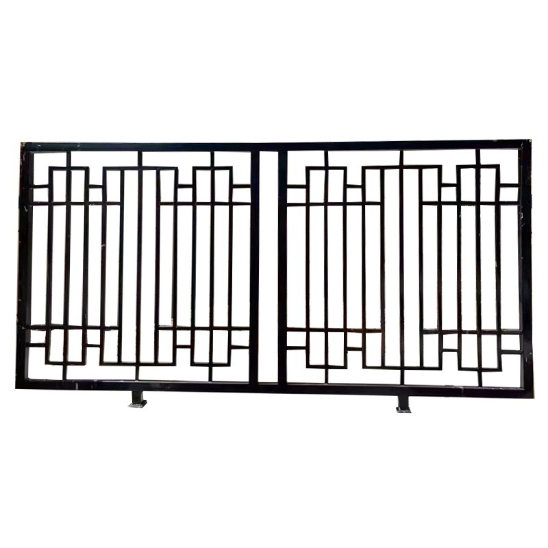 Wrought Iron Welded Guardrail Factory Fence Zinc Steel Cast Iron Villa Courtyard Staircase Handrail Community Railing with Anti-Corrosion Plastic Coating