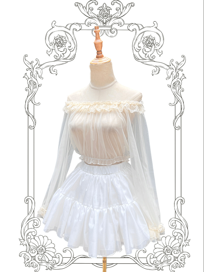 Brocade Garden lolita original [mesh inside] thin mesh skin-friendly Joker daily shoulder inside