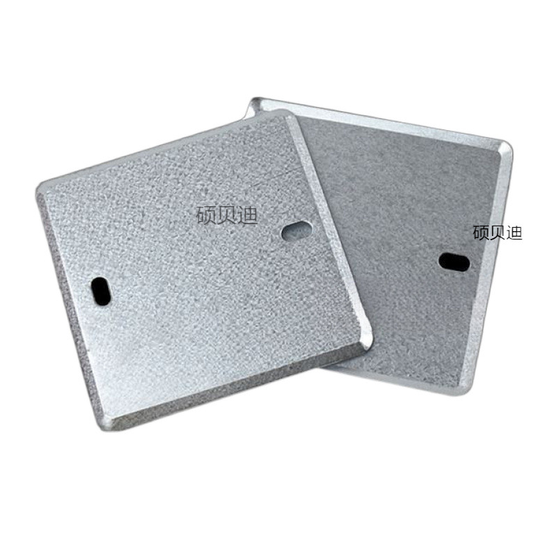Type 86 iron cover plate lamp head box metal cover plate switch cover plate metal junction box cover plate concealed box cover plate
