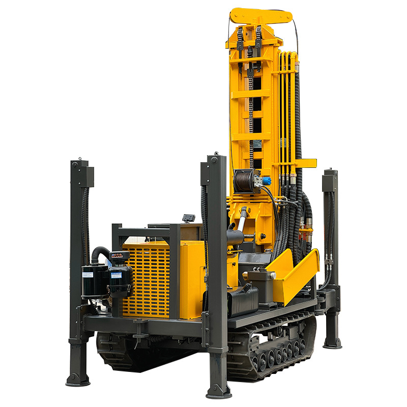 Crawler Pneumatic Water Well Drilling Rig Well Drilling Equipment 200m Large Well Drilling Equipment Deep Water Well Pneumatic Drilling Rig