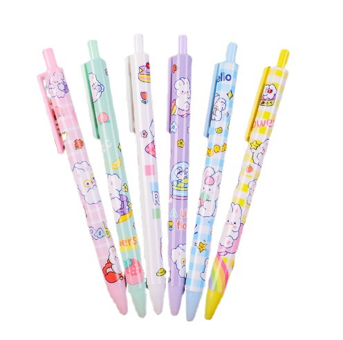 Press Gel Pen ins Girls Press Water Pen Stationery Store Press Gel Pen Black Water Pen Wholesale Gel Pen