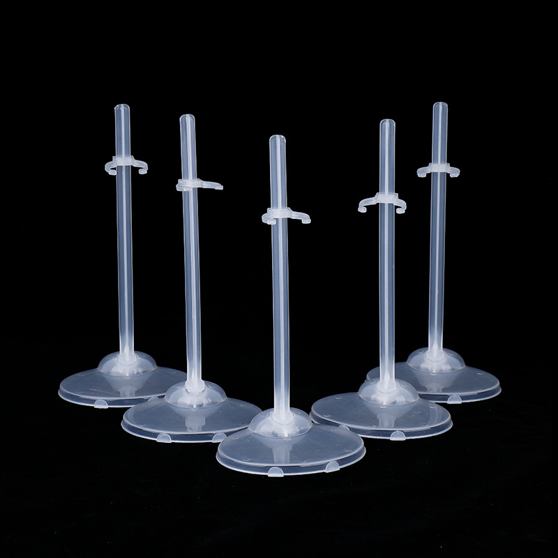 11.5 inch 30cm Barbie doll transparent PP plastic card waist standing stand adjustable bracket