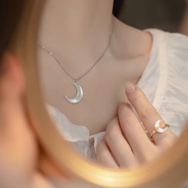 Ожерелье из раковины, итальянская снежинка, цепочка s925, простое серебряное, тонкое алмазное, полукруглое, фея, нишевый дизайн
