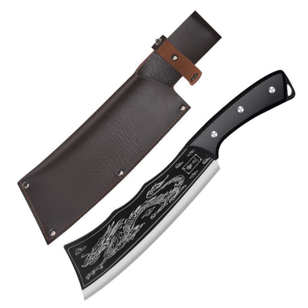 Direct Longquan kitchen knife bone cutter ancient forging thick sharp household bone cutter kitchen bone cutter