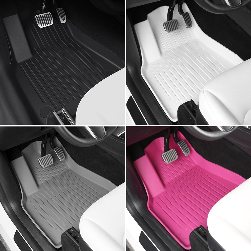 Cross-Border Applicable Tesla Model 3/Y Floor Mats, Trunk Mats, Backrest Pads, Yl Modification Accessories Wholesale