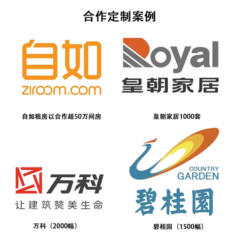 Abstract Living Room Decorative Painting Wholesale Hotel Engineering High-level Hanging Painting Homestay Hotel Bedroom New Chinese Painting Customization