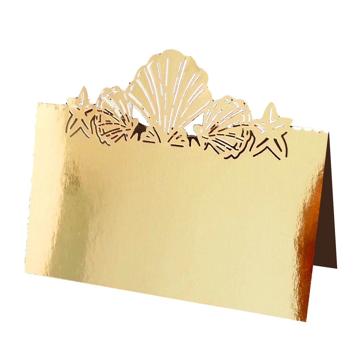 European-style wedding seat card Shell card laser hollow paper table card seat card name seat card wholesale