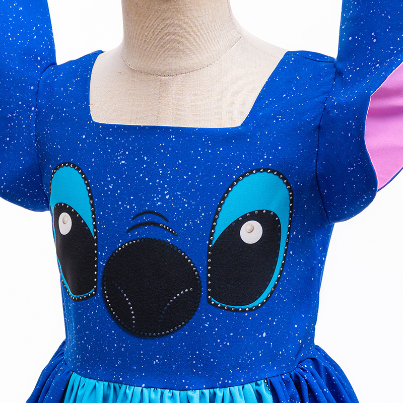 Halloween New Children's Clothing Cartoon Skirt Cosplay Stitch Same Style Girls Cute Dress Children's Tutu Skirt