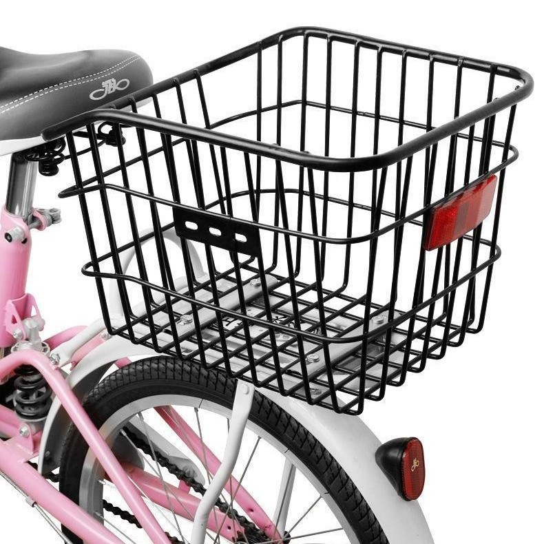 Bicycle Rear Basket Mountain Car Basket Children's Folding Bicycle Rear Basket Bag Bicycle Rear Basket Increased Car Basket