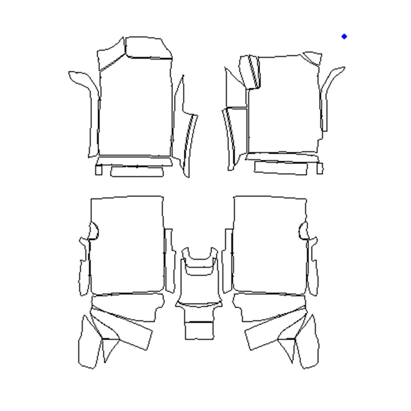 Cross-border e-commerce supply thickened non-slip wear-resistant fully surrounded car foot mat butterfly pattern Qixiu leather foot mat type