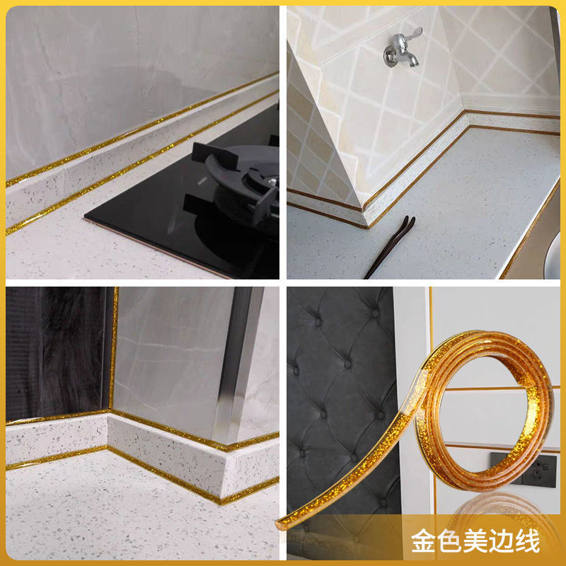 Inner Corner Strips, Beautiful Seam Stickers, Beautiful Edge Lines, Plaster Decorative Lines, Self-Adhesive Protruding Corners, Waterproof and Mildew-Proof Seam Tape, Kitchen Ceiling