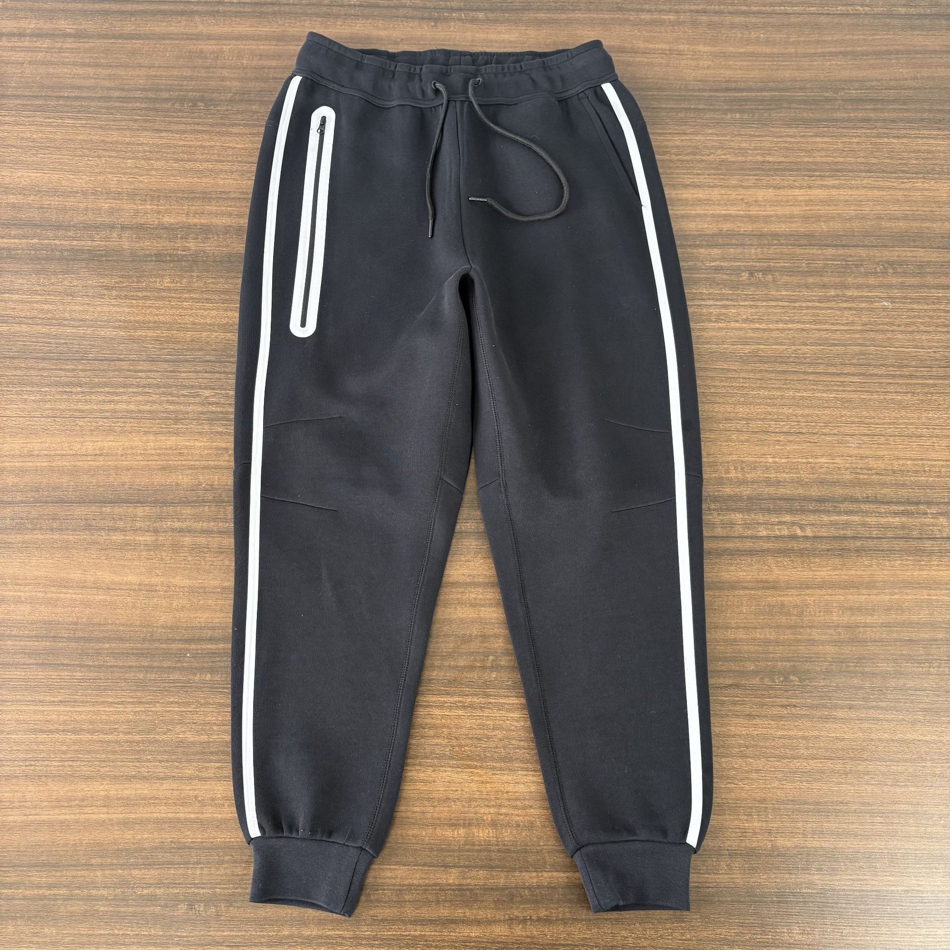 25 New Sports Hooded Jacket Sweater Air Layer Cotton Zipper Jacket Autumn Reflective Pressed Glue Jacket suit