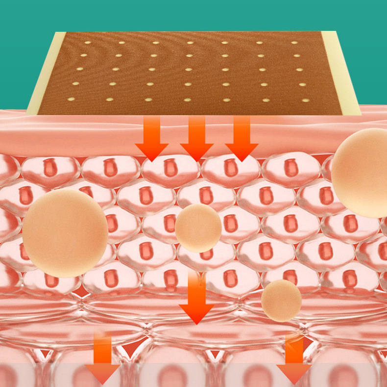 Factory wholesale 7*10 skin color stretch cloth perforated paste paste bare paste shoulder peripheral lumbar spine knee joint paste