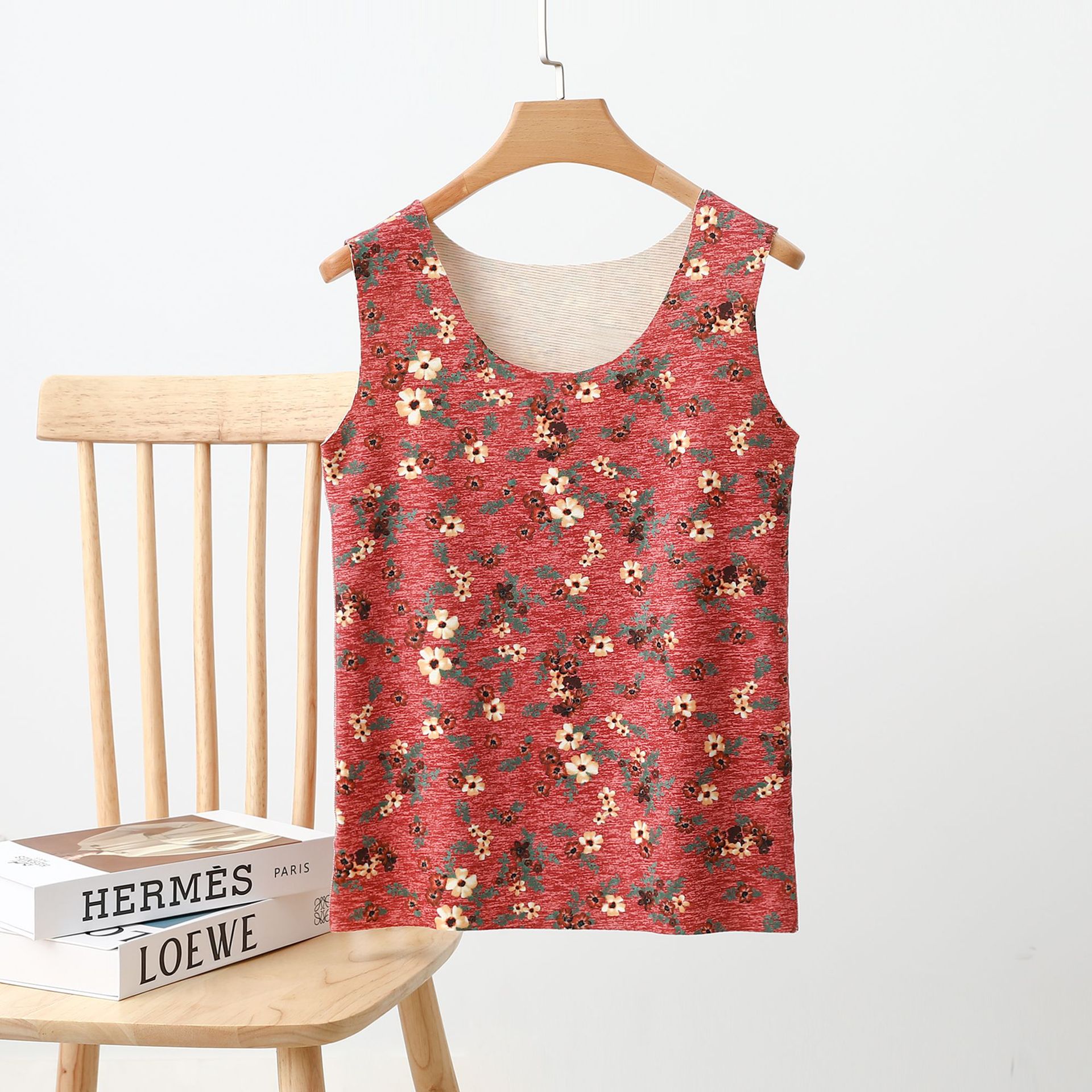 De Rong Seamless Warm Vest Women's Autumn and Winter New Inner Wear Base Shirt Middle-aged and Elderly Mother's Inner Top