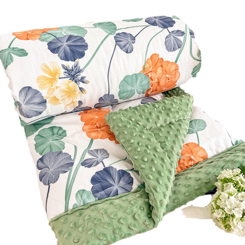 Class A cotton pea quilt cotton South Korea pea velvet quilt machine washable spring and autumn quilt core winter quilt core single double quilt