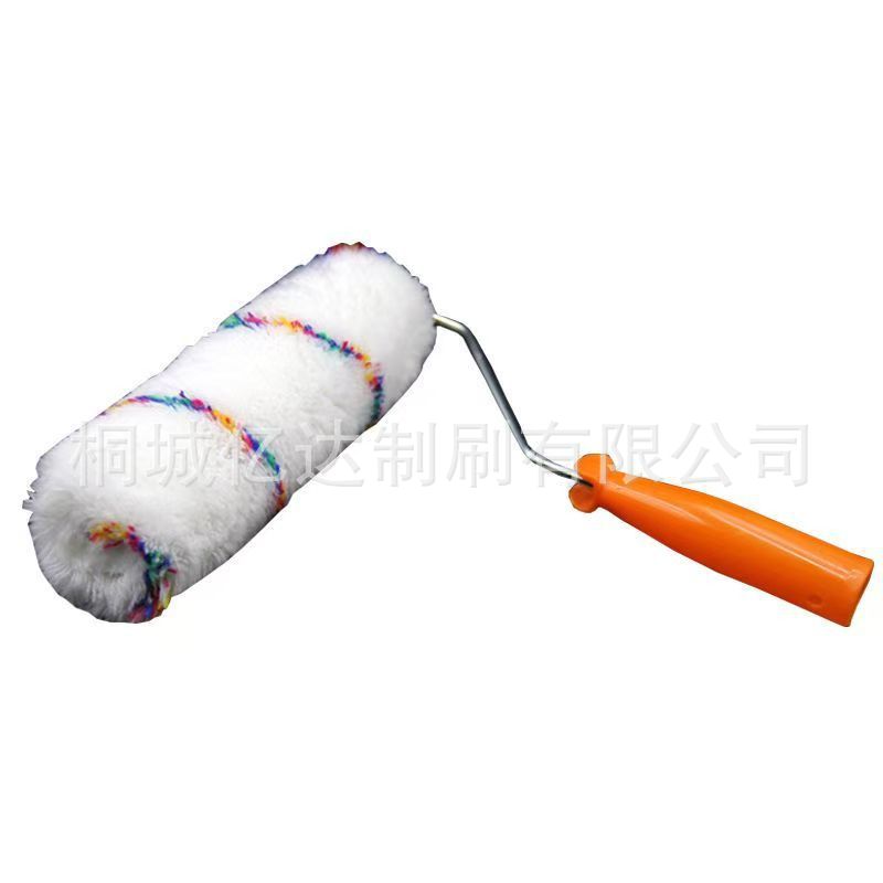 Exterior Wall Color Strip Roller Brush Long Hair Cotton Thread No Dead Ends Thick Hair Paint Latex Paint Waterproof Coating Wall Roller