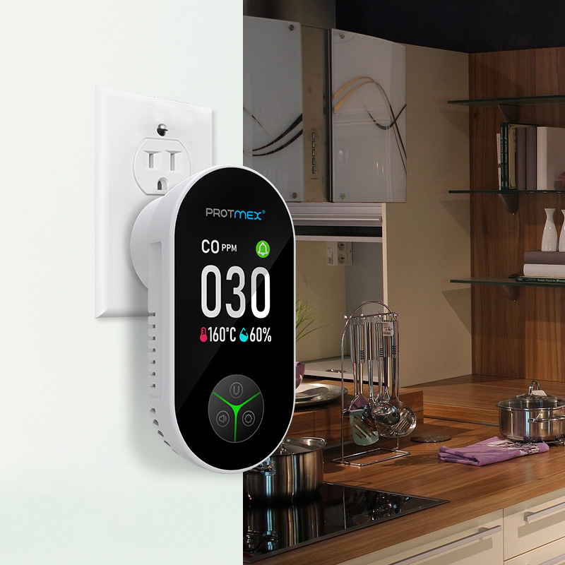 Meas Xiaofei Socket-Type Carbon Monoxide Detector Convenient Air Detector Combustible Gas Detector Co Detection