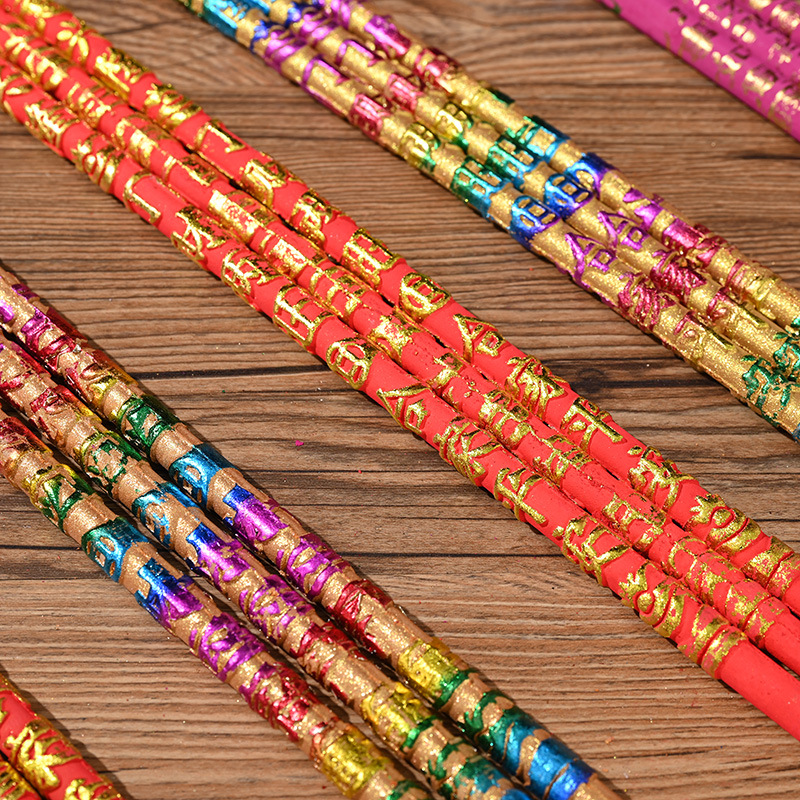 Manufacturer Customized 12cm 50cm Convex Dragon Incense Prayer Incense Household 3 Pieces of Prayer Incense Convex Dragon Embossed Buddha Incense Bamboo Stick