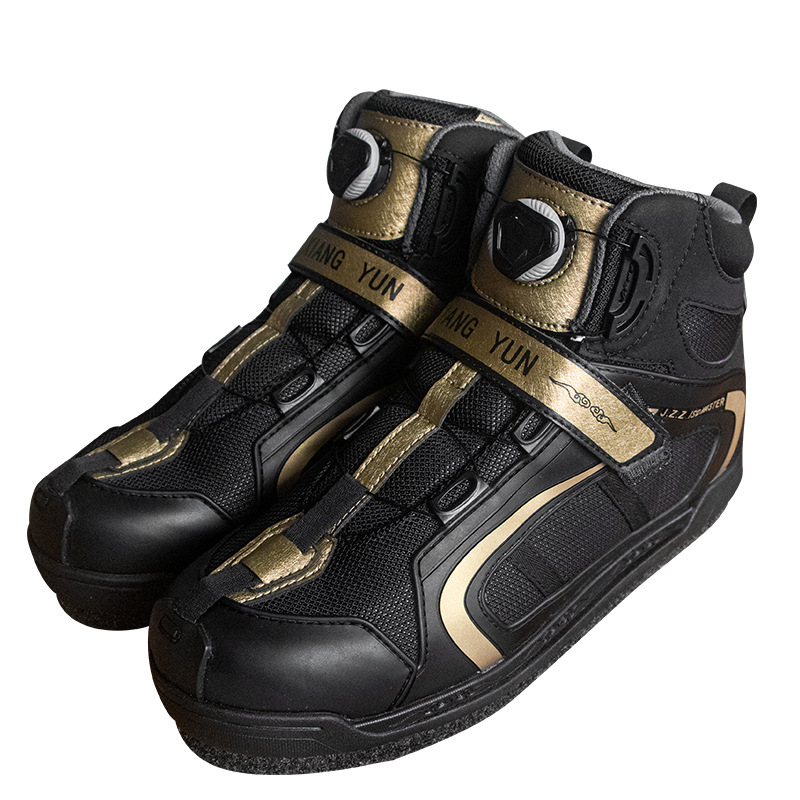 Rock fighter new rock fishing shoes slip-on reef non-slip waterproof wear-resistant felt bottom replaceable Luya rock fishing sea fishing steel nail shoes