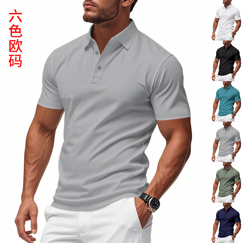 Кросс-бордерная рекламная рубашка для мужчин и женщин, повседневная, дышащая, быстросохнущая, с коротким рукавом