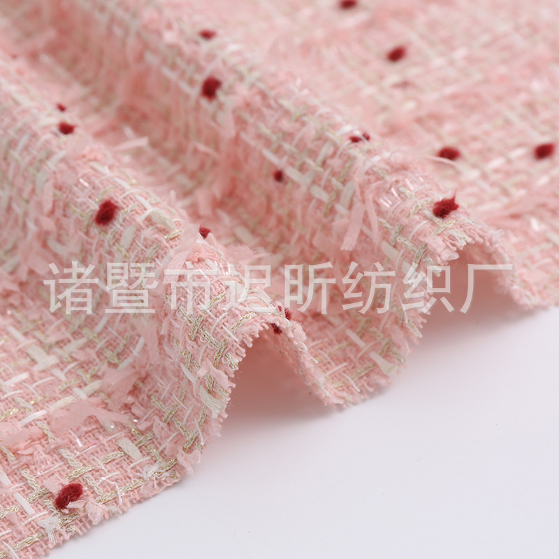 Spring and summer new style small style plaid fabric suit dress top children's clothing women's shoes bag accessories fabric wholesale