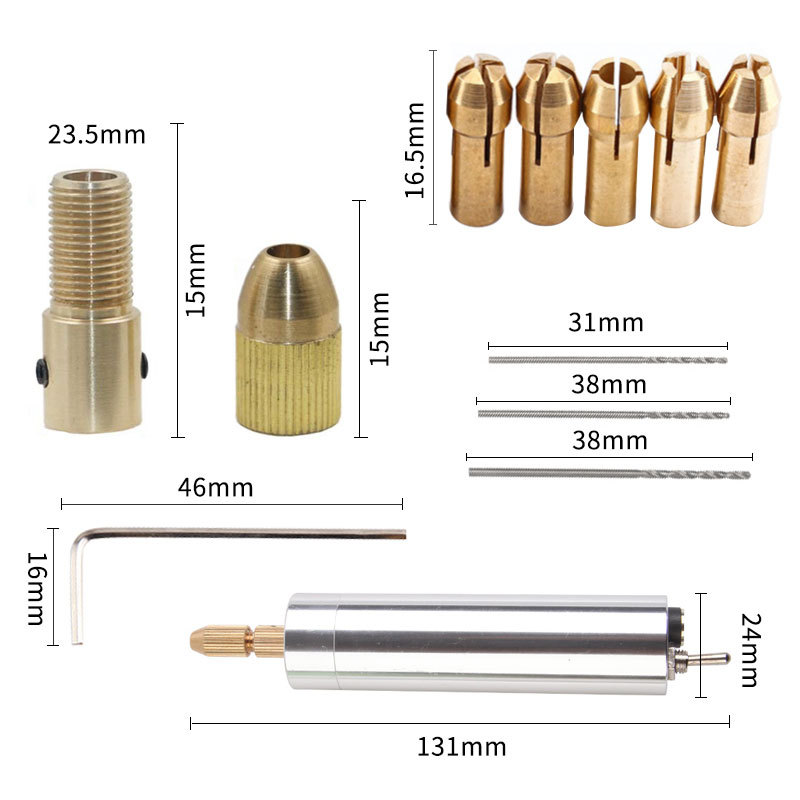 Mini finished electric drilling machine puncher tool electronic scale manicure manual drill epoxy making hole punching tweezers