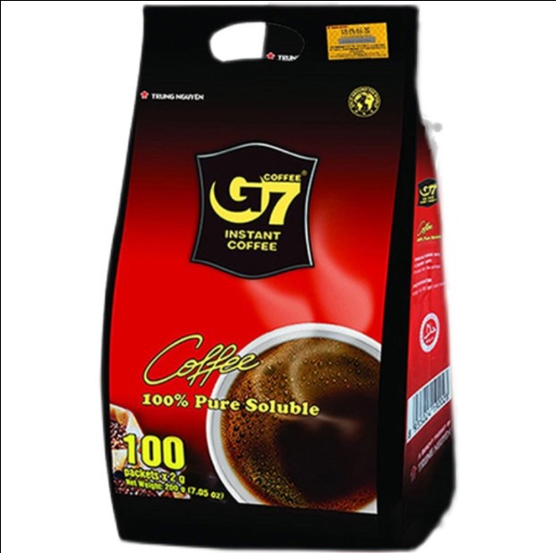 Vietnam imported central plains g7 coffee American extract black coffee 100 small bags each 24 bags 200 grams