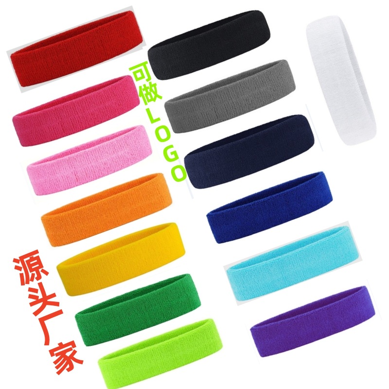 Спортивная повязка на голову для бега фитнеса танцевальные аксессуары хлопковая полотенце впитывающая пот эластичная лента универсальная повязка для йоги