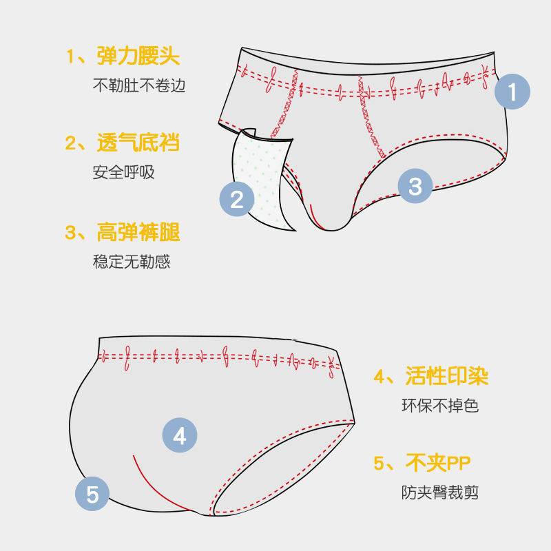 European and American style triangle boys' underwear cotton baby boys' underwear dinosaur cartoon underwear