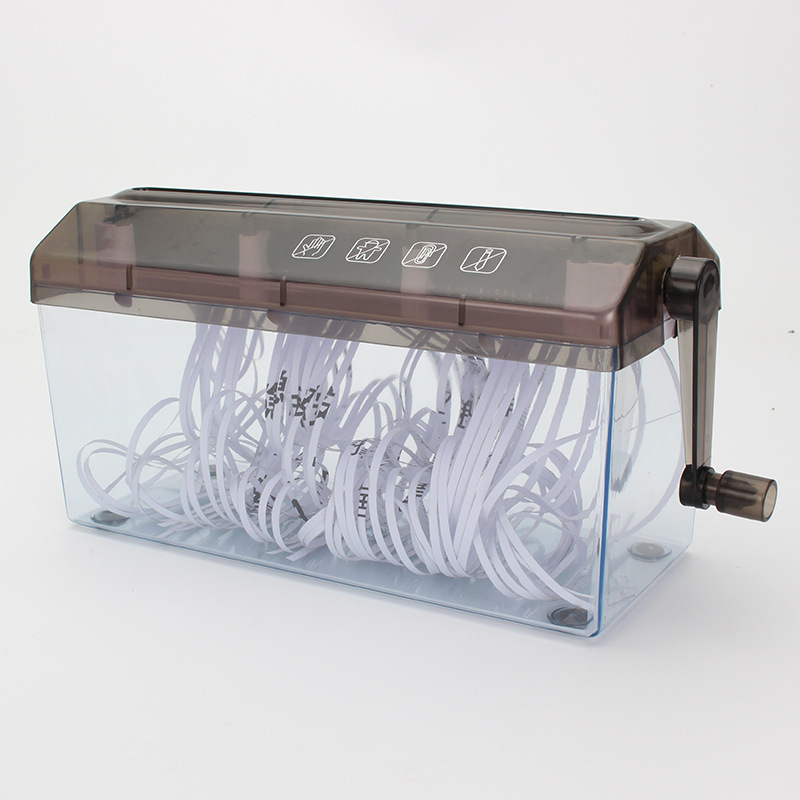 Шредер офисный A4 малый практический настольный финансовый ручной шредер для бумаги