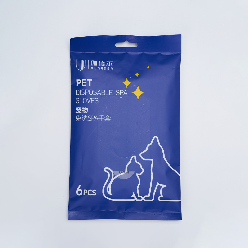 Wow Pet Glove Wipes No-Rinse Cleaning Bath Glove Wet Wipes Butt Wipes Pet Cleaning Tool