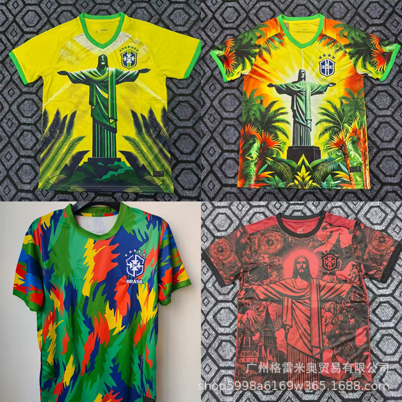 Brazil Parrot Jersey Full Series Collection 1998 Retro Football Uniform Brazil Classic Jersey Shi