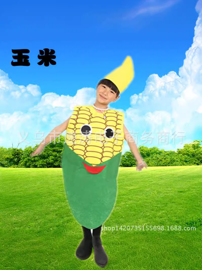 Children's Day Fruit and Vegetable Costume Strawberry Apple Pineapple Grape Pepper Parent-Child Dance Costume