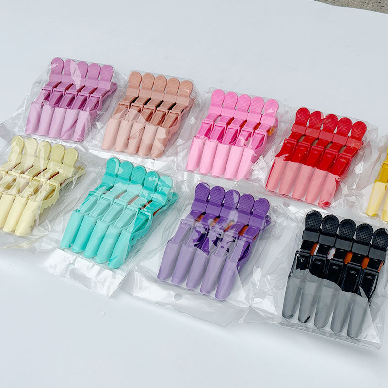 Alligator Mouth Clip Hair Dyeing Clip Makeup Artist Barber Shop Styling Partition Side Duckbill Clip Hair Salon Special