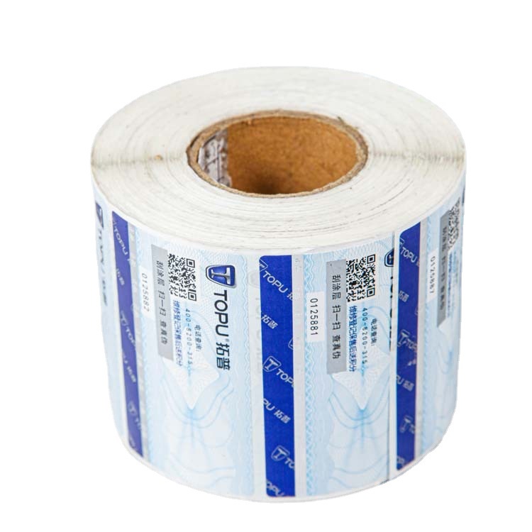 Roll Adhesive Stickers Custom Labels Transparent Trademark Logo Waterproof Sealing Stickers Advertising Labels Anti-Counterfeiting Labels