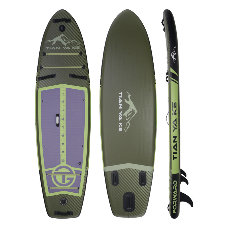 Cross-Border Lure Fishing Inflatable Water Cruise Paddle Board All-Round Stand-Up Sup Board Outdoor Paddle Board Fishing Surfboard