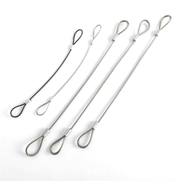 Factory wholesale 304 stainless steel galvanized steel wire rope pressed aluminum sleeve chicken heart ring rubber wire rope pressed aluminum sleeve