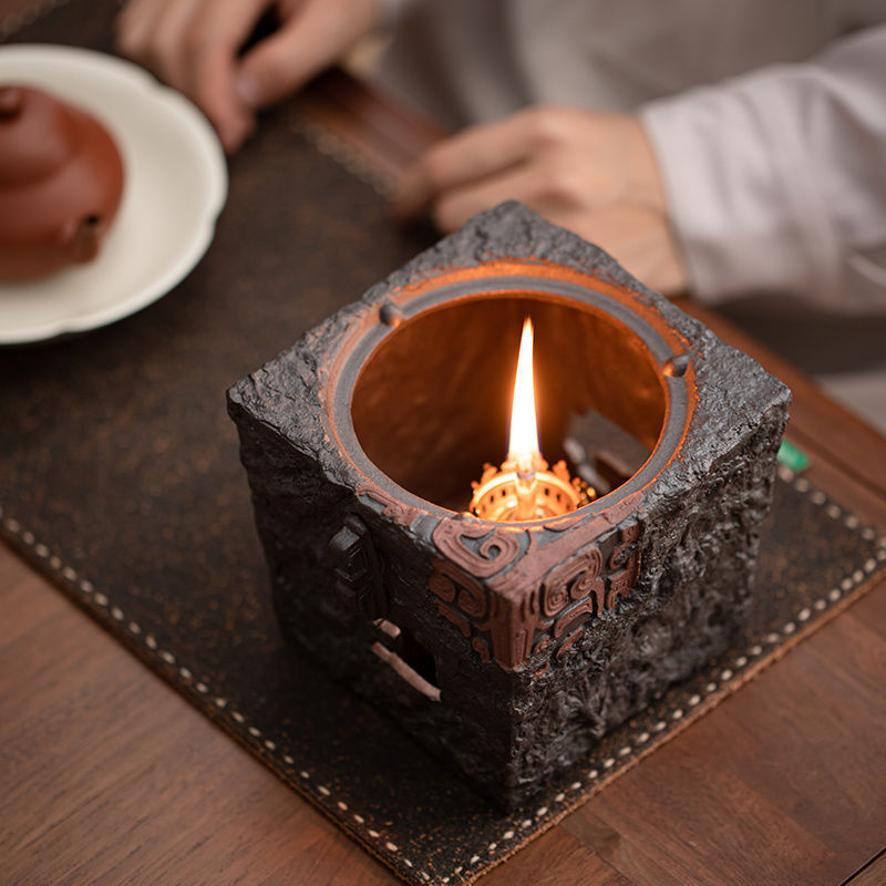 Purely Handmade Retro Rock Mud Color Glaze Xunyue Zen Heart Teapot 480Cc Home Office Tea Ceremony Gift Teapot