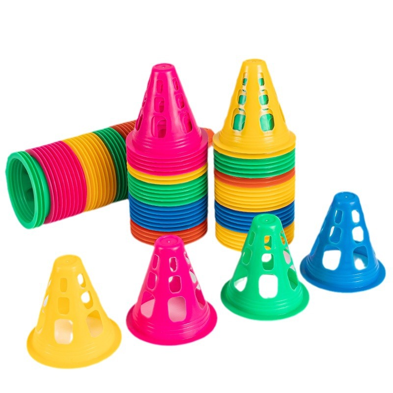 Roller slide pile windproof road pile thickened windproof flat flower pile roller slide obstacle foot mark roller slide club wholesale