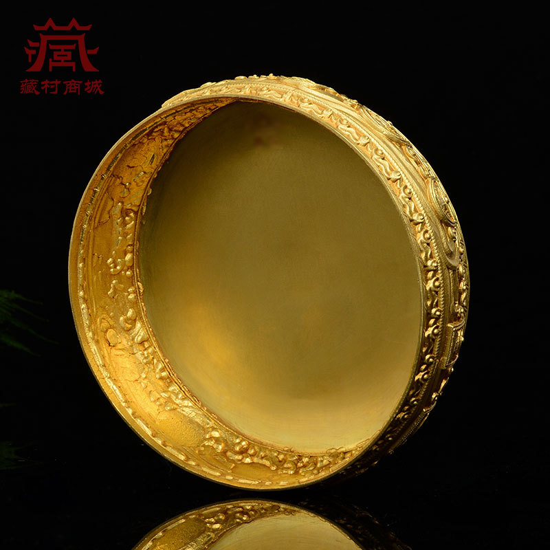 Huibao Manza Repair Plate Xizang Indoor Household Manda Plate Eight Auspicious Carved Man Tea Compasses Desktop Ornaments