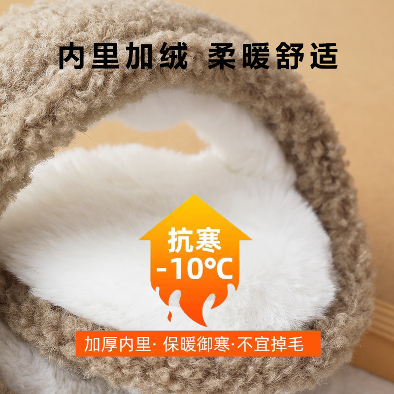 Warm earmuffs winter women's cold-proof windproof earmuffs men's anti-freezing earmuffs earmuffs back wearing folding earmuffs wholesale