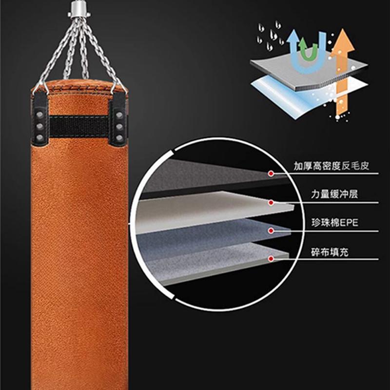 Hanging Sandbag with Suede Material, Hollow and Solid Sandbag for Children's Sanda, Taekwondo, and Combat Training, Durable for Home Use