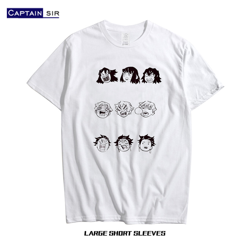 Dried rice man Tomioka Yoshimoka Tanzhi Lang Kitchen Mate You Bean Ghost Knot Blade Animation Surrounding Short-sleeved T-shirt Half-sleeved shirt